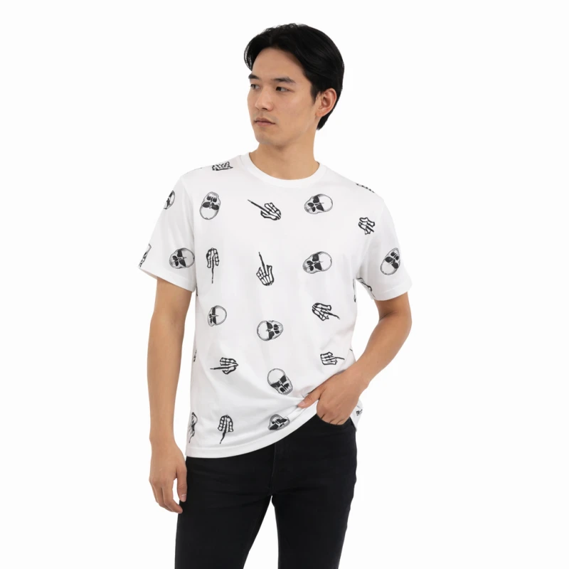 Kaos Pria Graphic Skull Casual Style