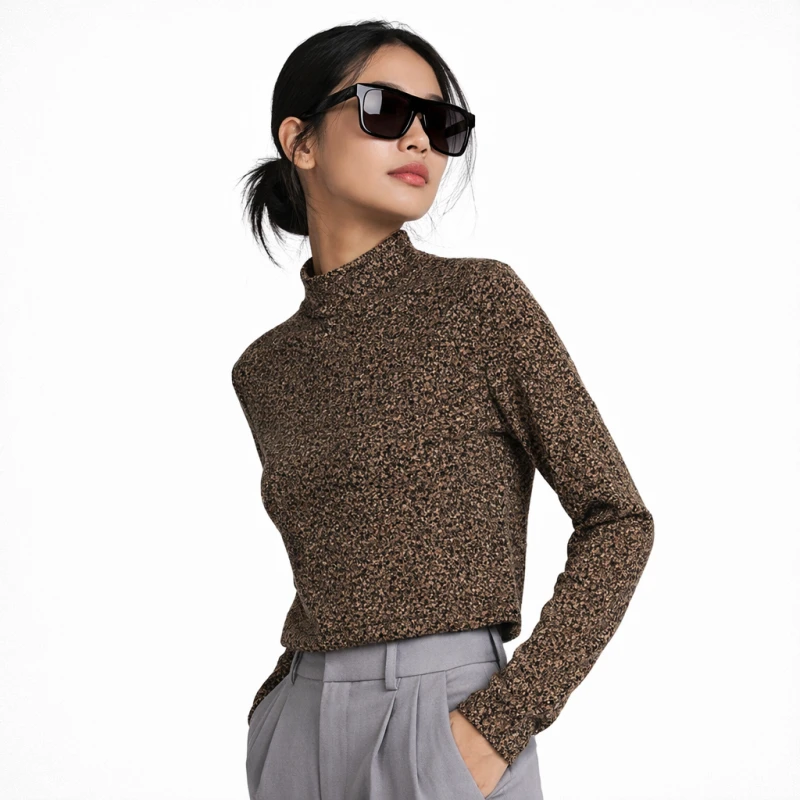 Mockneck Wanita Batik Premium Basic