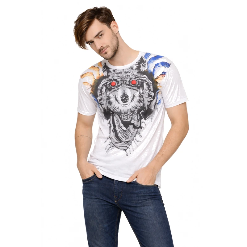 T-Shirt Pria Grafis Animal Casual Street