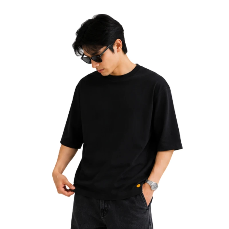 Oversized Basic T-Shirt Premium Black 9008