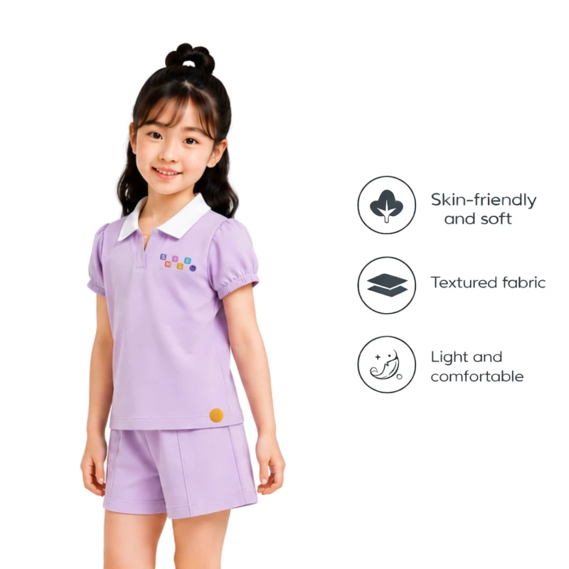 Setelan Anak Perempuan Lilac Happy Everyday 3004
