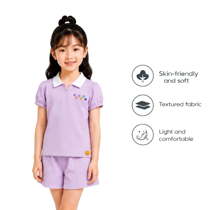 Setelan Anak Perempuan Lilac Summer Mode 3004