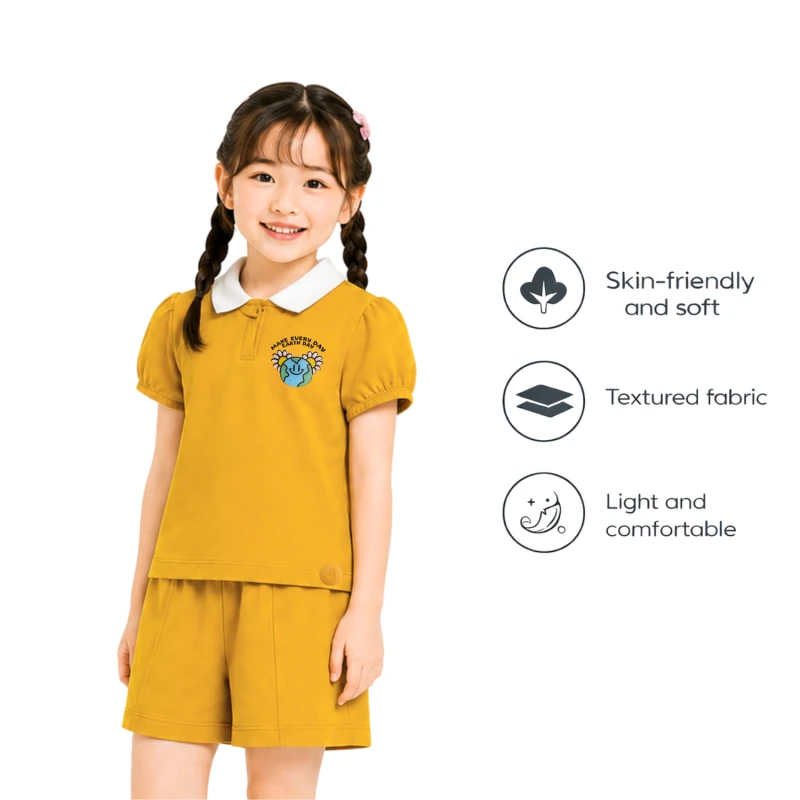 Setelan Anak Perempuan Yellow Earth Day 3004