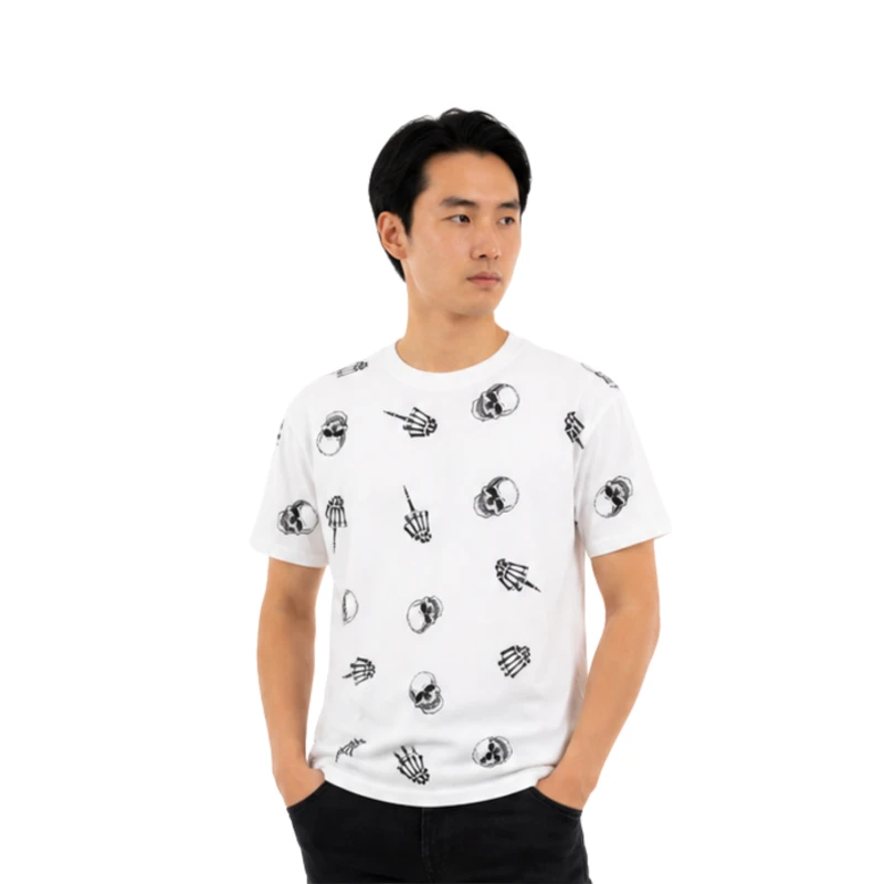 Kaos Pria Graphic Skull Casual Style