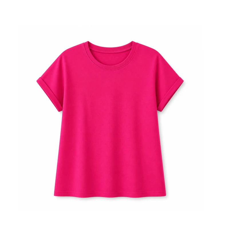 Atasan Wanita O-Neck Fuschia