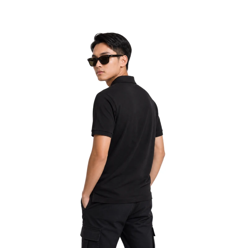 Polo Shirt Black Casual Look