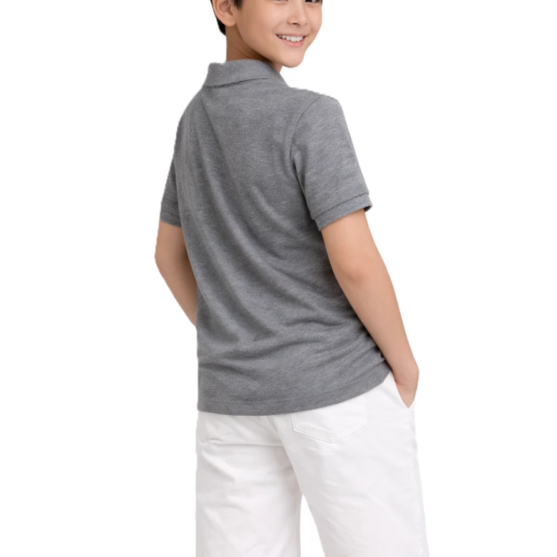 Polo Shirt Misty Grey Casual Look
