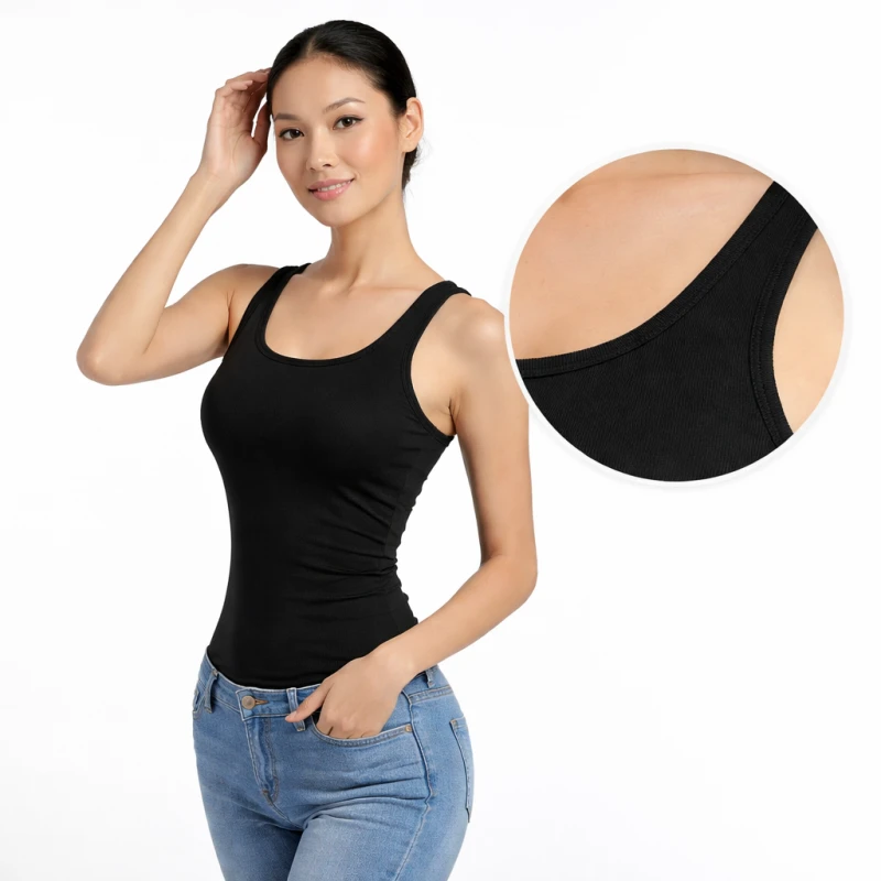 Tanktop Wanita Polos Hitam