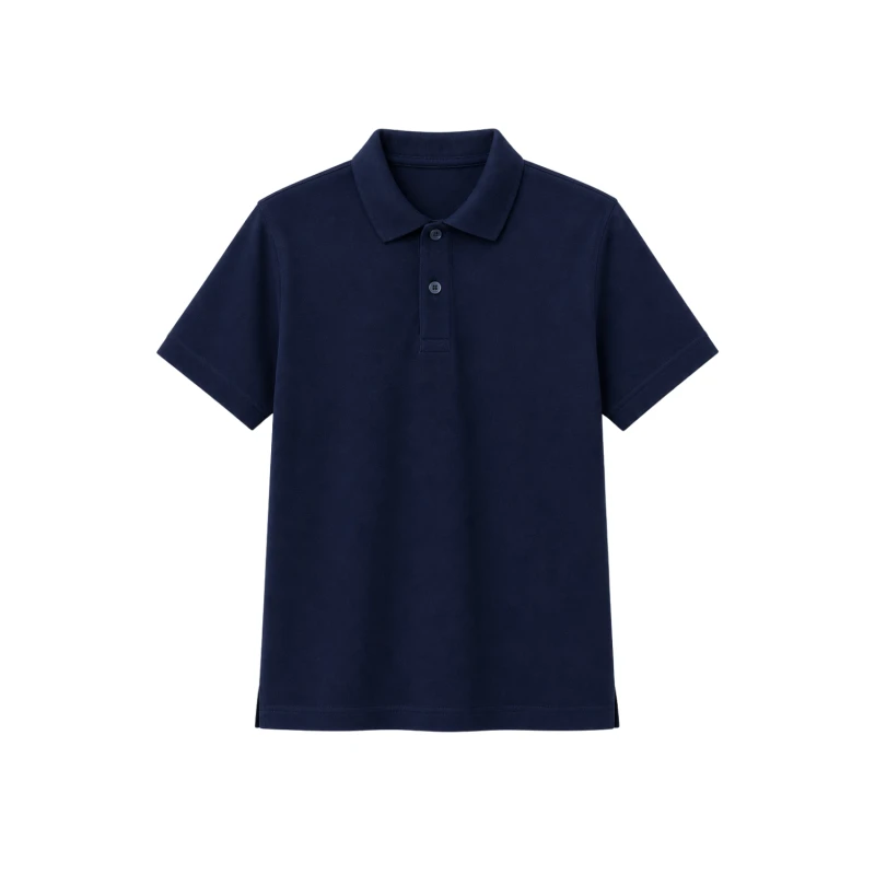 Polo Shirt Navy Casual Look