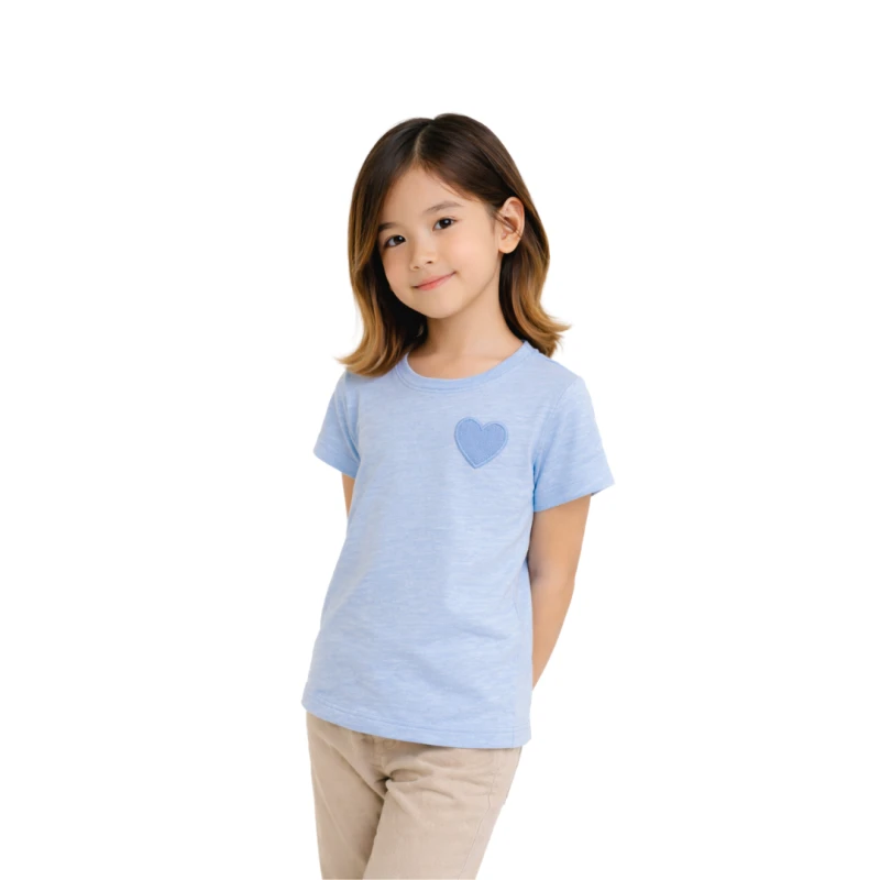 Short Sleeve Wanita Old Navy Basic Tee Blue