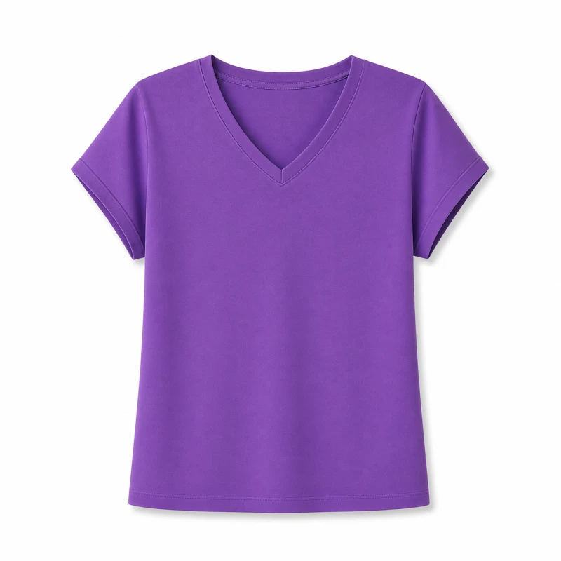 Atasan Wanita V-Neck Ungu