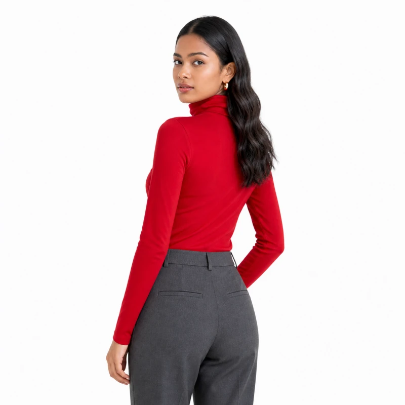 Mockneck Polos Merah Cabe