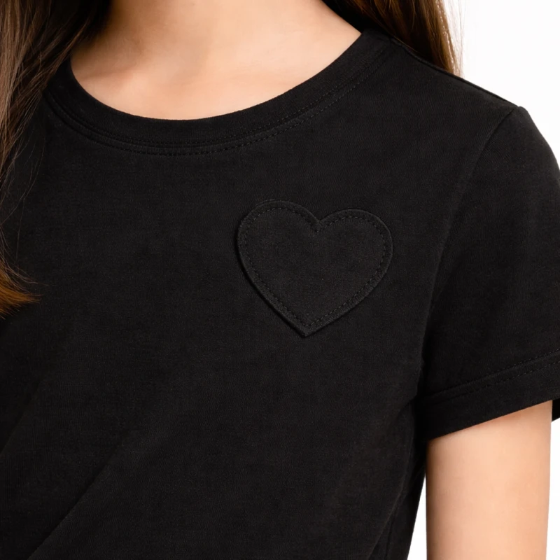 Short Sleeve Wanita Old Navy Basic Tee Hitam