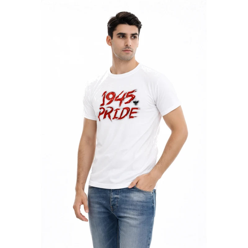 Kaos Pria Grafis 1945 Pride Casual