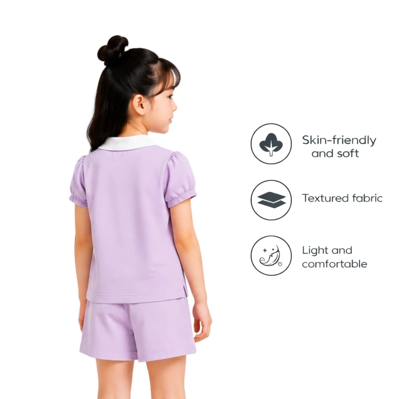 Setelan Anak Perempuan Lilac Summer Mode 3004