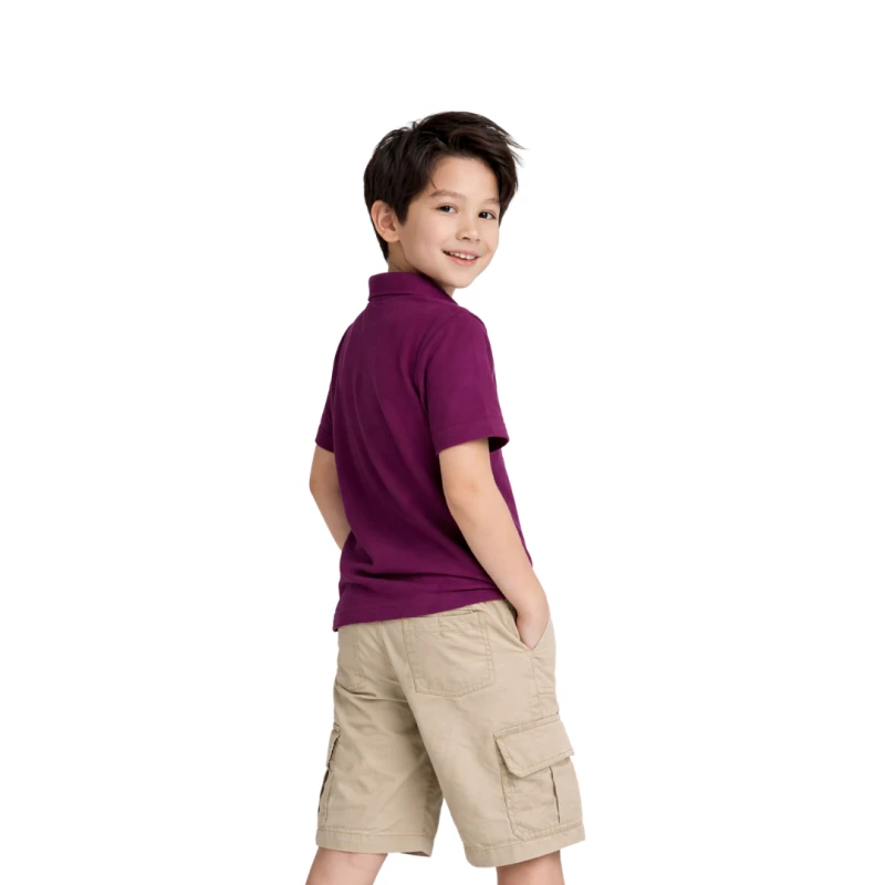 Polo Shirt ungu Casual Look