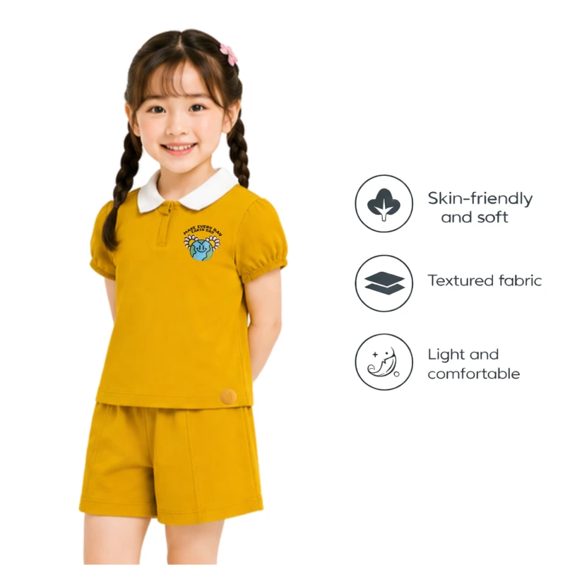 Setelan Anak Perempuan Yellow Earth Day 3004