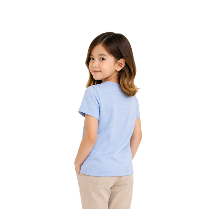 Short Sleeve Wanita Old Navy Basic Tee Blue