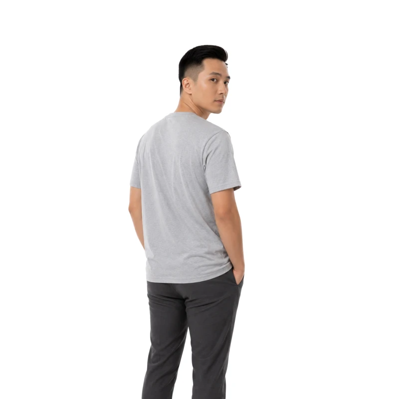 T-Shirt Pria Grey Grafis Animal Casual Street