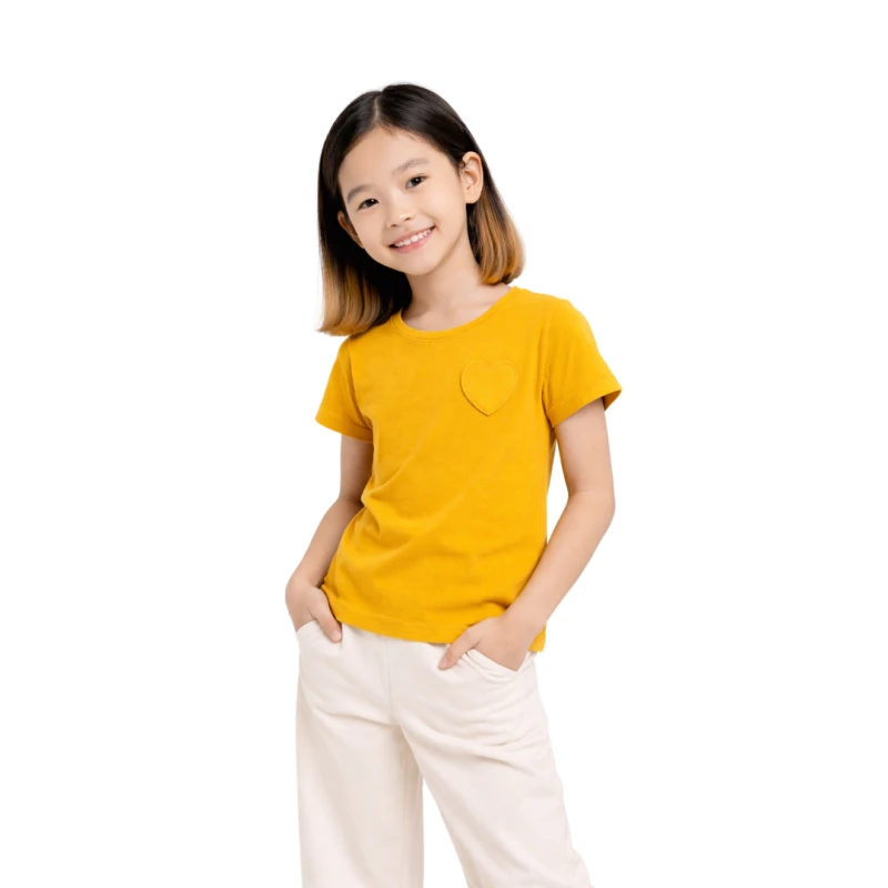 Short Sleeve Wanita Old Navy Basic Tee Yellow
