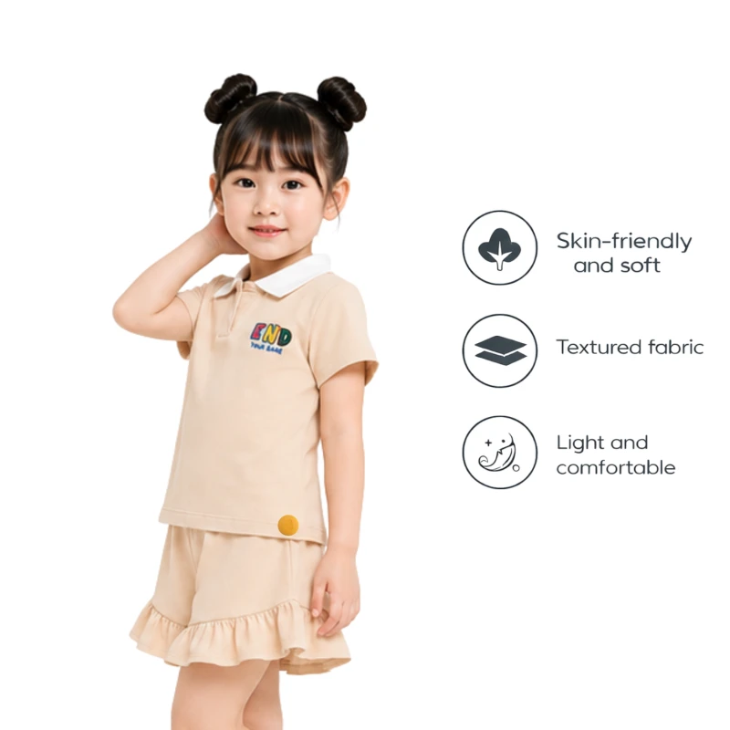 Setelan Anak Perempuan Ceam Motif End Your Game