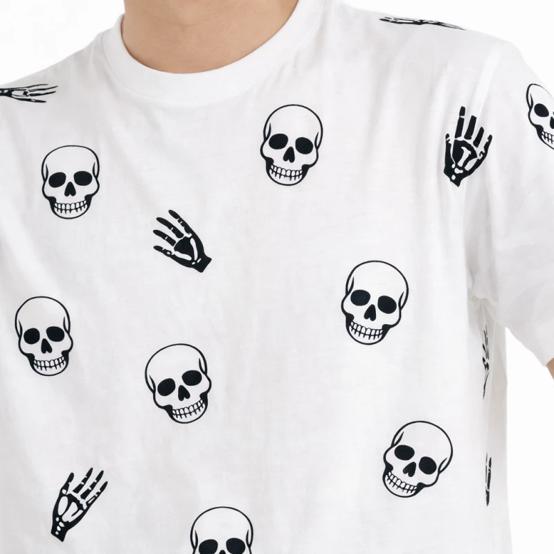 Kaos Pria Graphic Skull Casual Style