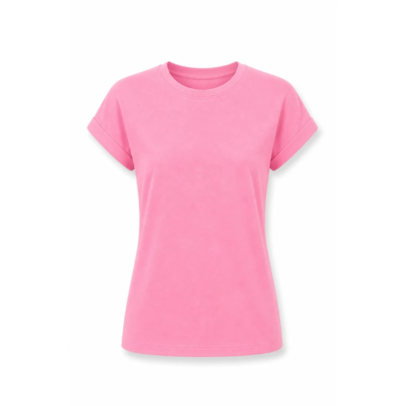 Atasan Wanita O-Neck Soft Pink