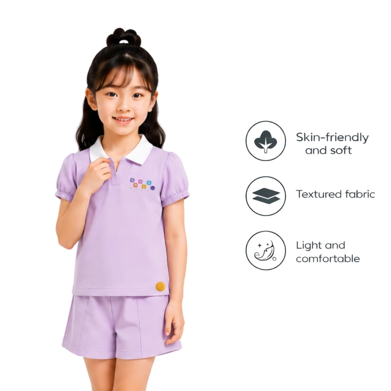 Setelan Anak Perempuan Lilac Happy Everyday 3004