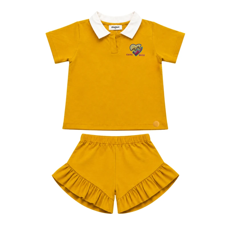Setelan Anak Perempuan Yellow Motif Cute