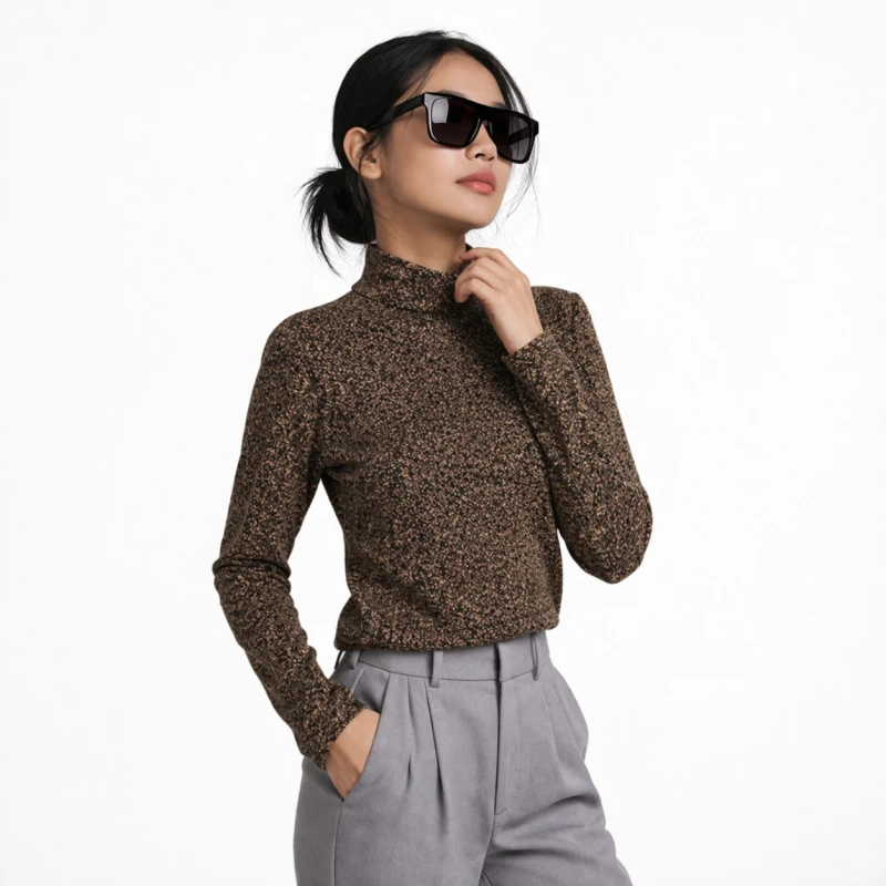 Mockneck Wanita Batik Premium Basic