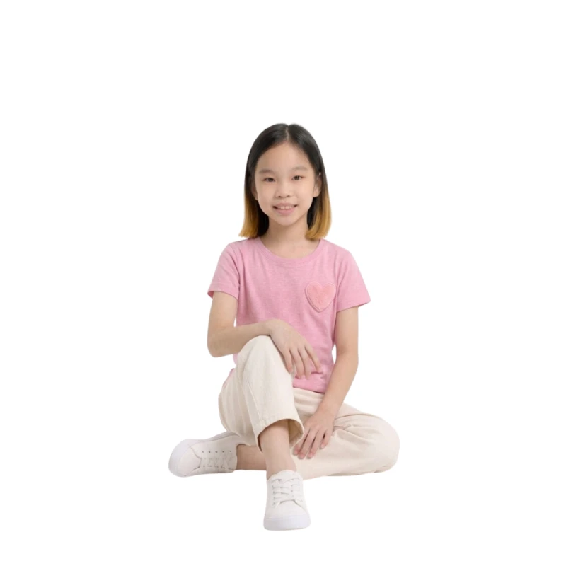 Short Sleeve Wanita Old Navy Basic Tee Pink