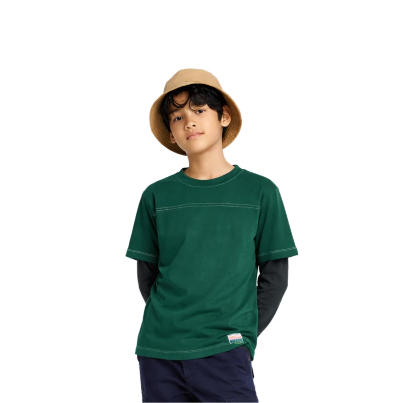 Long Sleeve Waffle Hijau - Hijau Botol