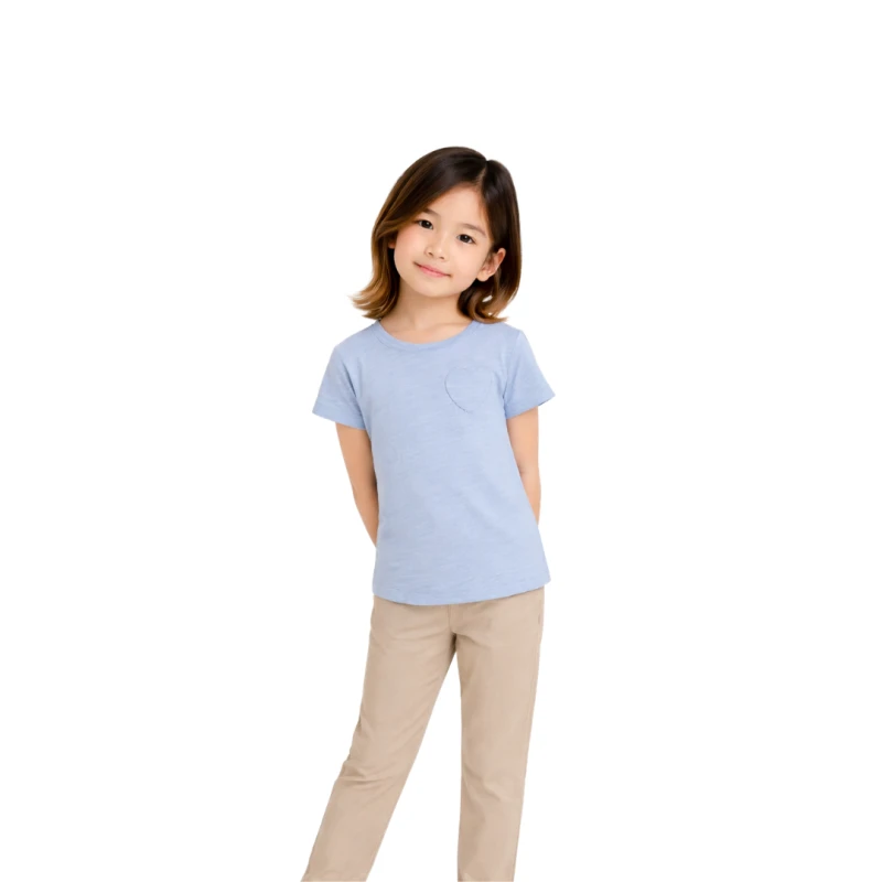 Short Sleeve Wanita Old Navy Basic Tee Blue