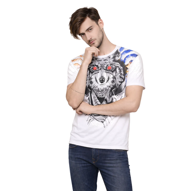 T-Shirt Pria Grafis Animal Casual Street