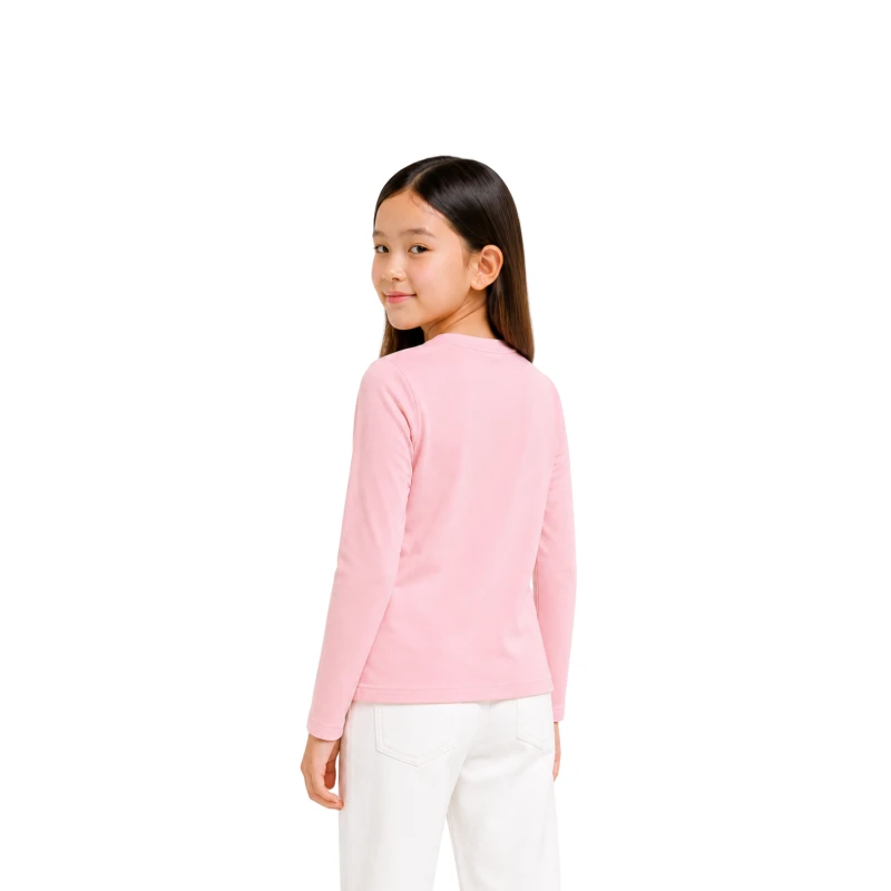 Long Sleeve Wanita Old Navy Basic Tee Pink