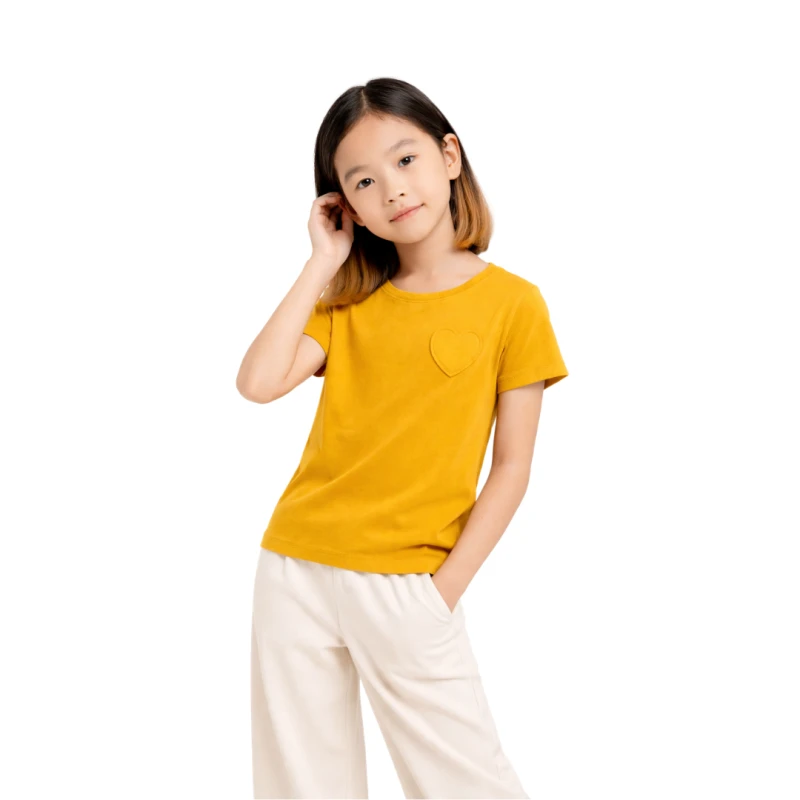 Short Sleeve Wanita Old Navy Basic Tee Yellow