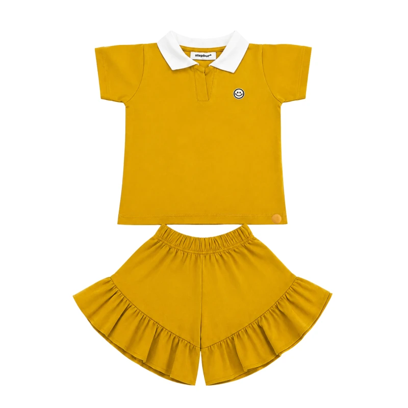 Setelan Anak Perempuan Yellow Emoji