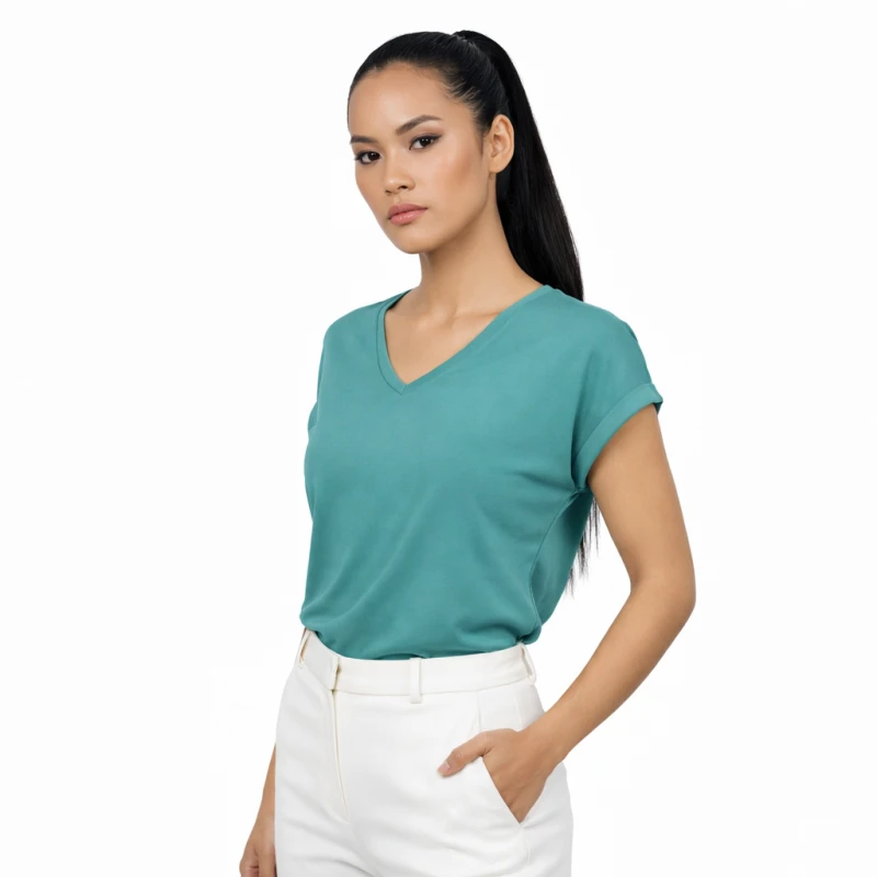 Atasan Wanita V-Neck Tosca