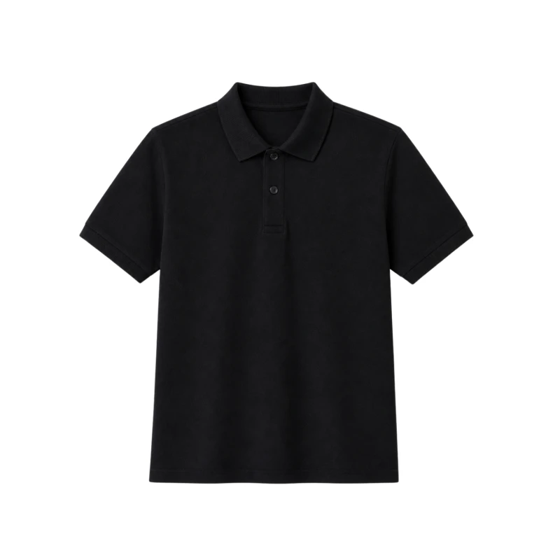 Polo Shirt Black Casual Look