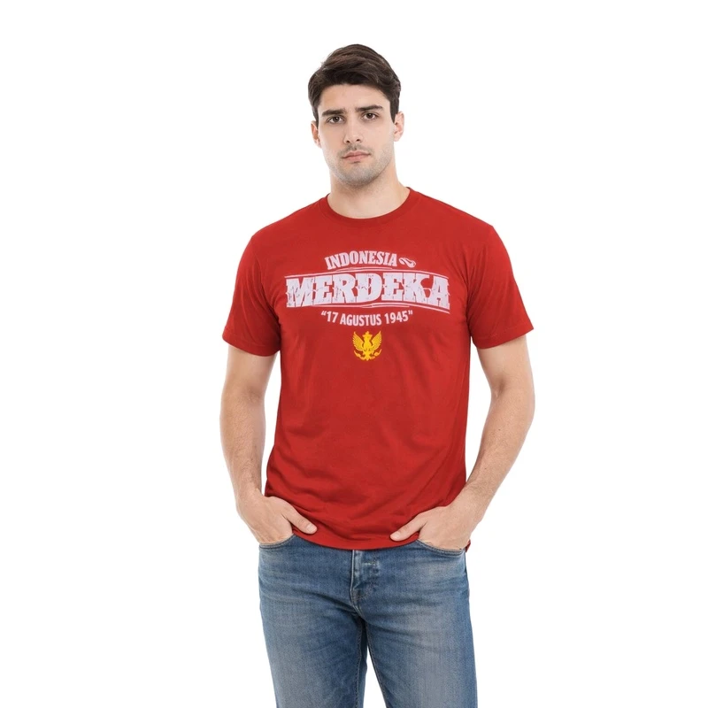 Kaos Pria 17 Agustus 1945 Casual Modern