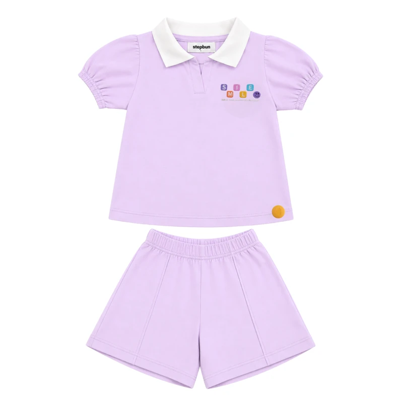 Setelan Anak Perempuan Lilac Happy Everyday 3004