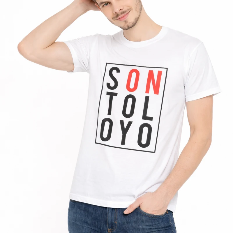 Kaos Pria Grafis Typography Casual Modern