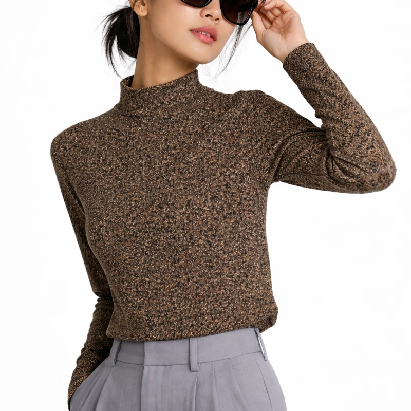 Mockneck Wanita Batik Premium Basic