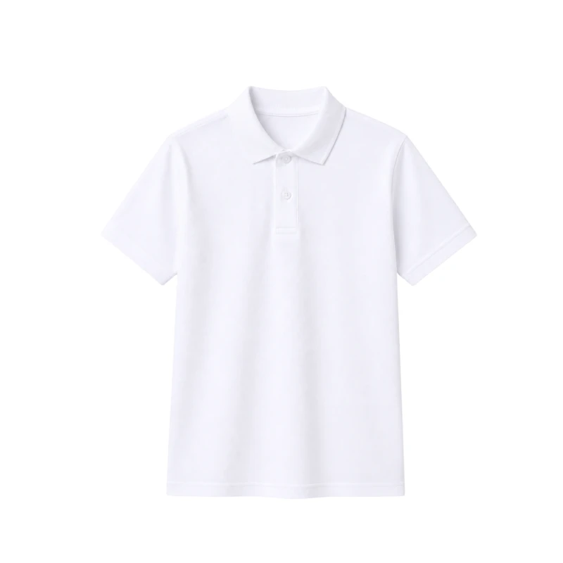 Polo Shirt White Casual Look