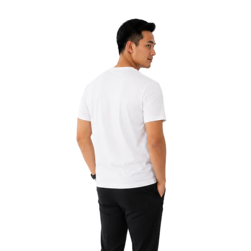 T-Shirt Pria White Grafis Animal Casual Street
