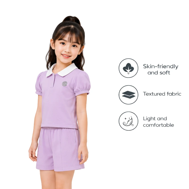 Setelan Anak Perempuan Lilac @ 3004