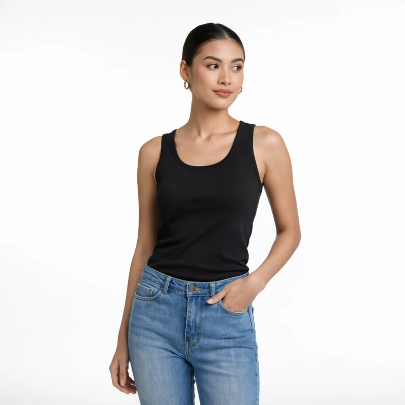 Tanktop Wanita Polos Hitam