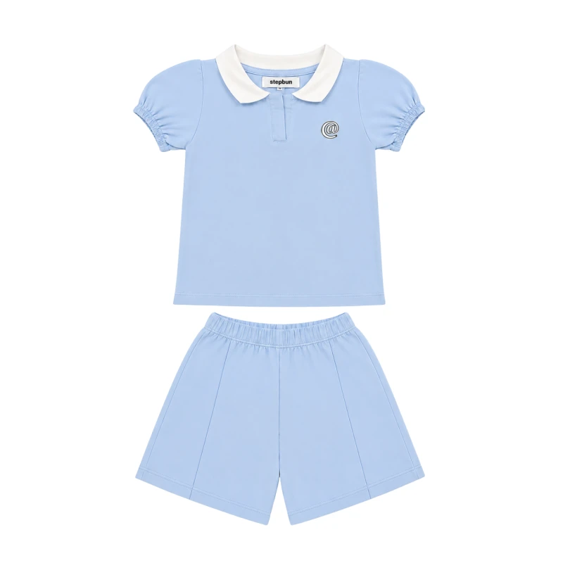 Setelan Anak Perempuan Biru Muda @ 3004