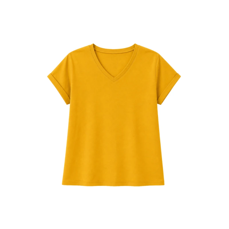 Atasan Wanita V-Neck Kuning