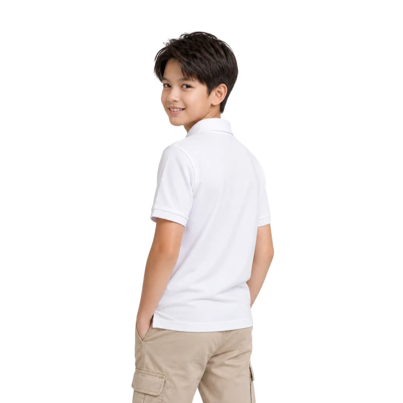 Polo Shirt White Casual Look